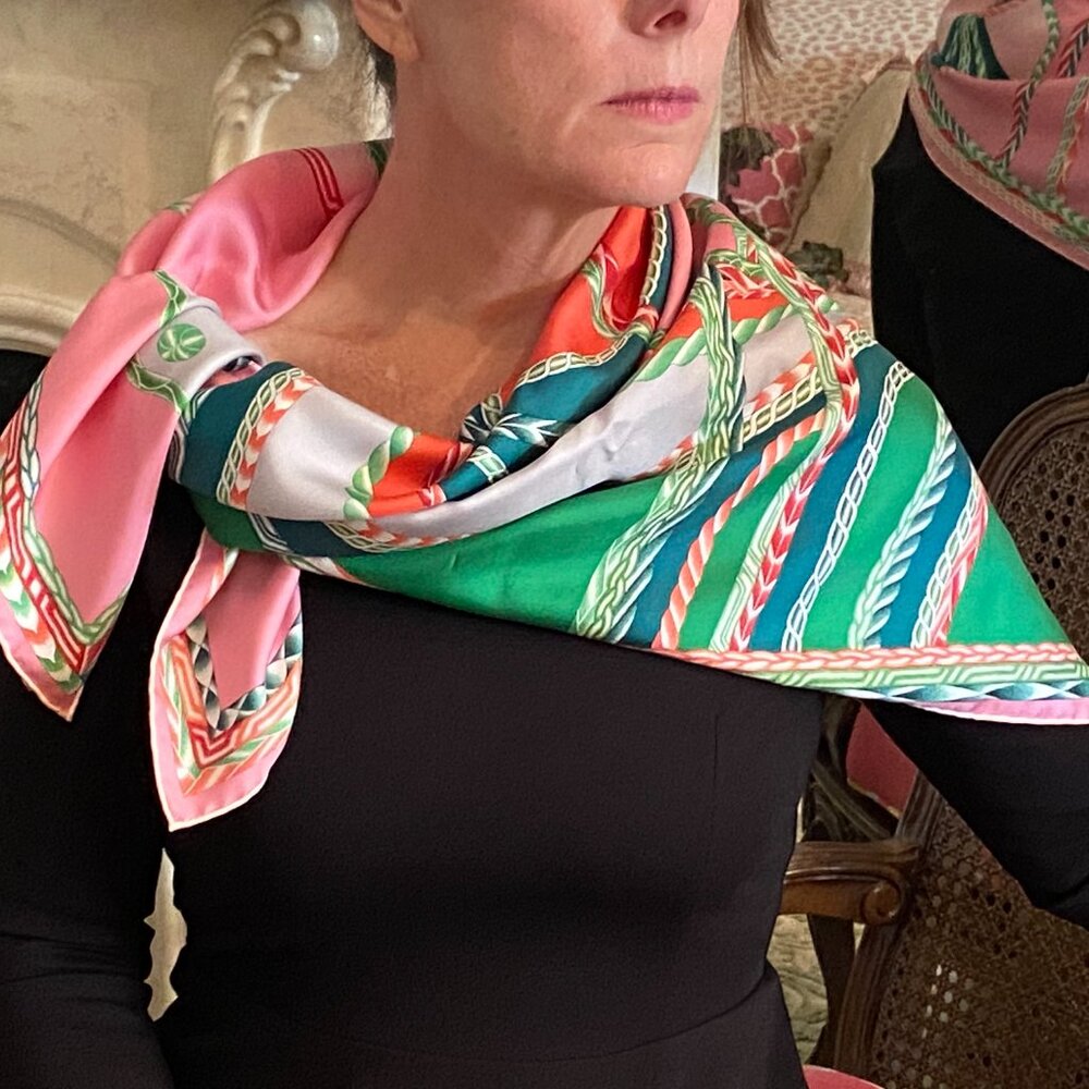 Hermes Carre 90 Robe Du Soir Silk Scarf